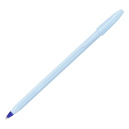 BIC Cristal Pastel penna a sfera punta media 1,0 mm fusti pastello assortiti inchiostro blu – confezione 20 pezzi 302550