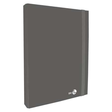 BE MORE Cartella portaprogetti dorso 3 cm elastico piatto colore grigio scuro 0123603