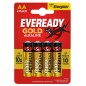 Eveready Gold pile stilo AA alcaline 1,5 V LR6 – blister 4 pezzi