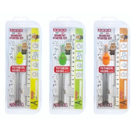 Arda Geometry Starter Kit astuccio con righello 16 cm