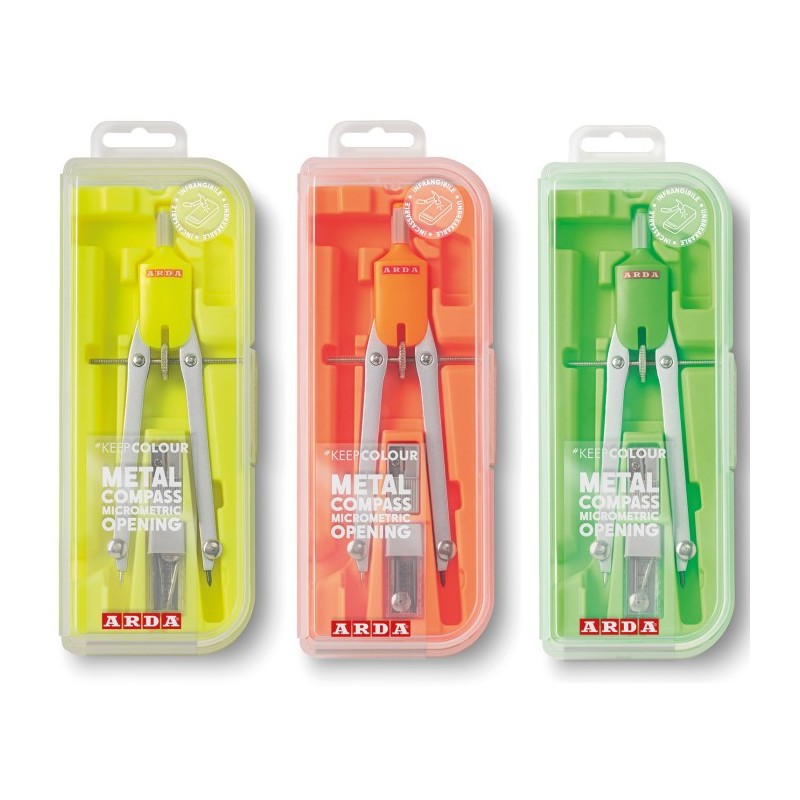 Arda Keep Colour Fluo balaustrone aste fisse con ricambi temperamine compasso kit 3 Pz CO11FLU Arda Keep Colour Fluo balaustrone aste fisse con ricambi temperamine compasso kit 3 Pz CO11FLU