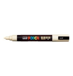 UNI BALL UNIPOSCA Pennarello Marcatore a Base D'Acqua Punta Media Avorio 6Pz PC5M 46