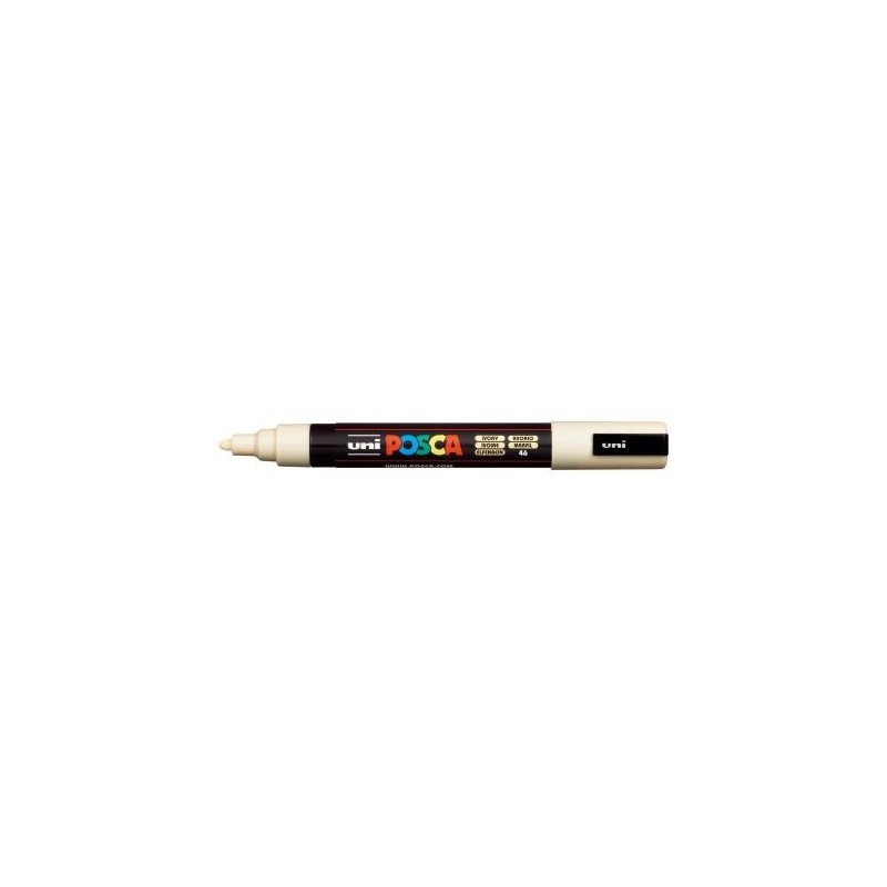 UNI BALL UNIPOSCA Pennarello Marcatore a Base D'Acqua Punta Media Avorio 6Pz PC5M 46 UNI BALL UNIPOSCA Pennarello Marcatore a Base D'Acqua Punta Media Avorio 6Pz PC5M 46