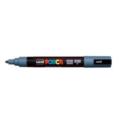 UNI BALL UNIPOSCA Pennarello Marcatore a Base D'Acqua Punta Media Grigio Ardesia PC5M