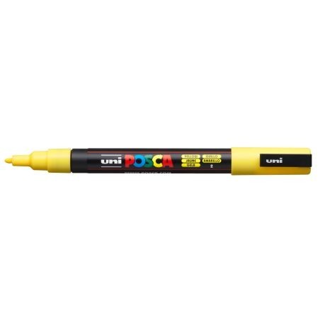 UNI POSCA PC3M GIALLO/2 6PZ.