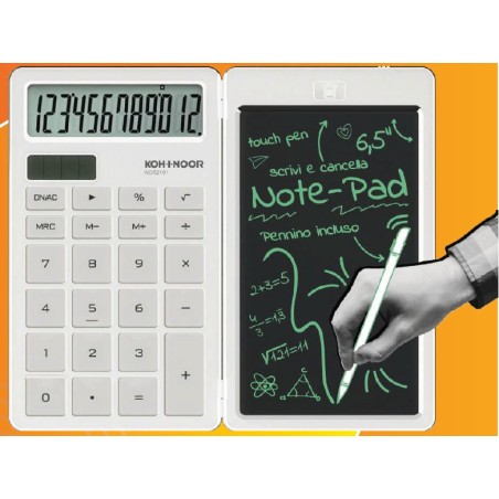 CALCOLATRICE KIN 12C + LAVAGNETTA LCD NDS-2101