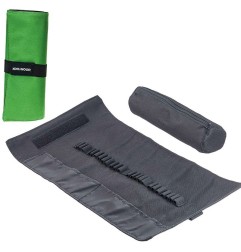 KOH-I-NOOR Astuccio Arrotolabile 24 Scomparti con Zip Col. Verde DJTG-24