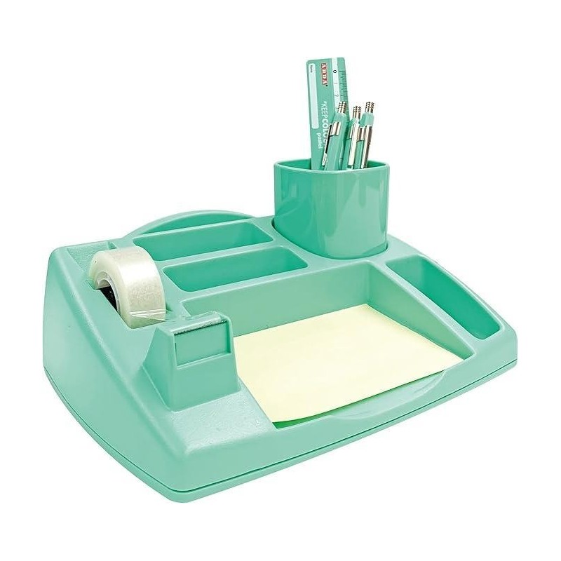 Arda desk organizer Oliver Keep Colour Pastel verde con nastro adesivo 4121PV Arda desk organizer Oliver Keep Colour Pastel verde con nastro adesivo 4121PV
