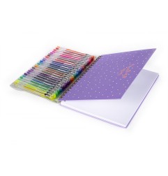 Seven SKETCHBOOK WITH 25 GEL PENS HELLO GORGEOUS TRI-COASTAL P&P M 30750TJ-32864