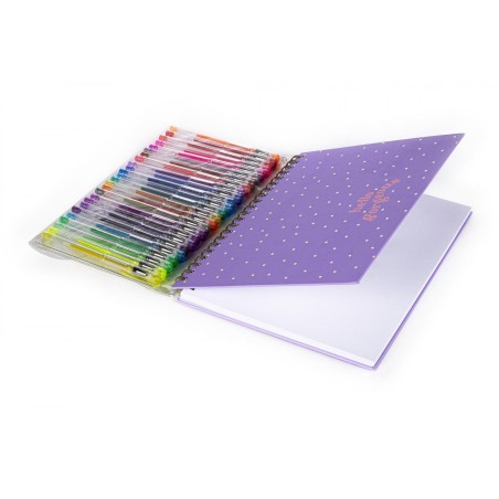 Seven SKETCHBOOK WITH 25 GEL PENS HELLO GORGEOUS TRI-COASTAL P&P M 30750TJ-32864