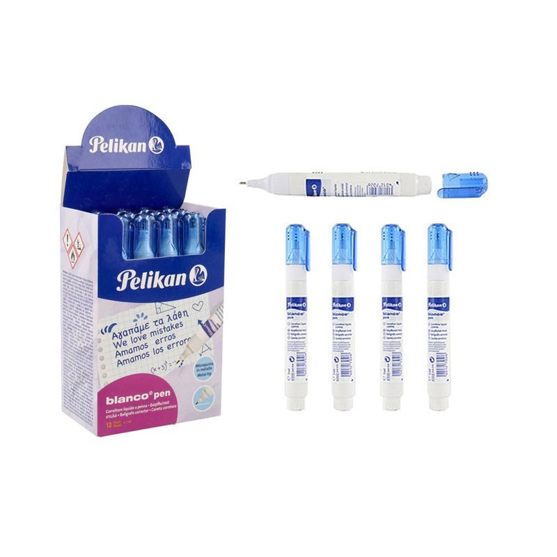CORRETT.BLANCO PEN 7ML. (12) PUNTA METALLO 300919 CORRETT.BLANCO PEN 7ML. (12) PUNTA METALLO 300919