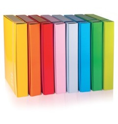 Cartelle Brefiocart dorso 3 cm colori assortiti – 6 pezzi