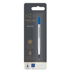 Refill Roller Parker Quink - Punta Fine 0,5 mm - Inchiostro Blu 1950279