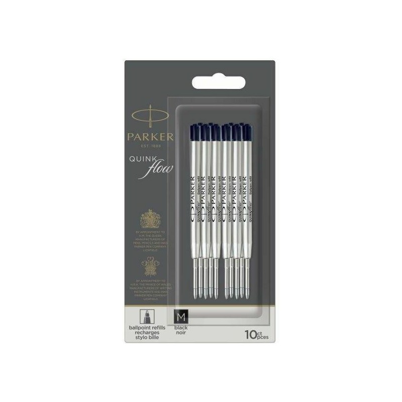 Ricarica Parker Refill sfera standard nero media QuinkFlow 2119153