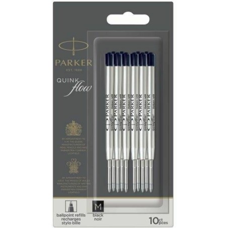 Ricarica Parker Refill sfera standard nero media QuinkFlow 2119153