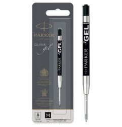 Ricarica Penna a sfera Gel Parker colore nera Punta media 0,7 mm 1950344
