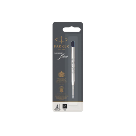 Parker QuinkFlow refill penna a sfera punta media nero tratto 0,7 mm 1950369