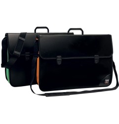 Valigetta portadisegni Arda 52 x 37 cm nera con tracolla