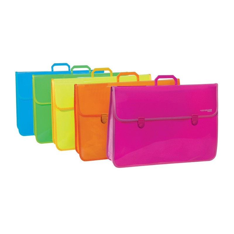 Arda valigetta portadisegni con soffietto 52 x 37 cm Keep Colour Fluo 0256SOF