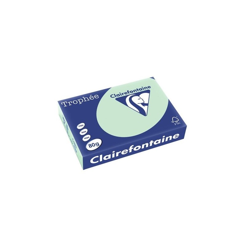 Clairefontaine Trophee carta colorata A4 80 g verde 500 fogli 1975C Clairefontaine Trophee carta colorata A4 80 g verde 500 fogli 1975C