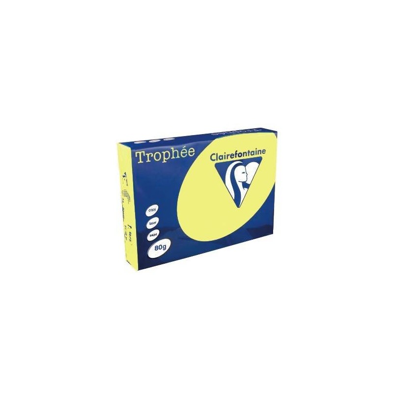 Clairefontaine Trophee carta colorata A4 80 g giallo narciso 500 fogli 1778C