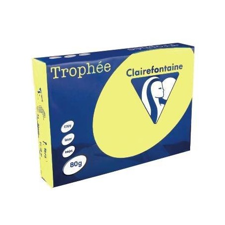 Clairefontaine Trophee carta colorata A4 80 g giallo narciso 500 fogli 1778C