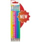 MATITE NERE KIN STUDIO GRAPH FLUO C/GOMMA 6pz DH3706-THB MATITE NERE KIN STUDIO GRAPH FLUO C/GOMMA 6pz DH3706-THB