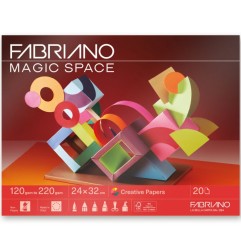 FABRIANO MAGIC SPACE CARTA CREATIVA 24X32 POCHETTE 20fg S0400008