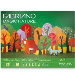 FABRIANO MAGIC NATURE CARTA CREATIVA 24X32 POCHETTE 20fg S0400009