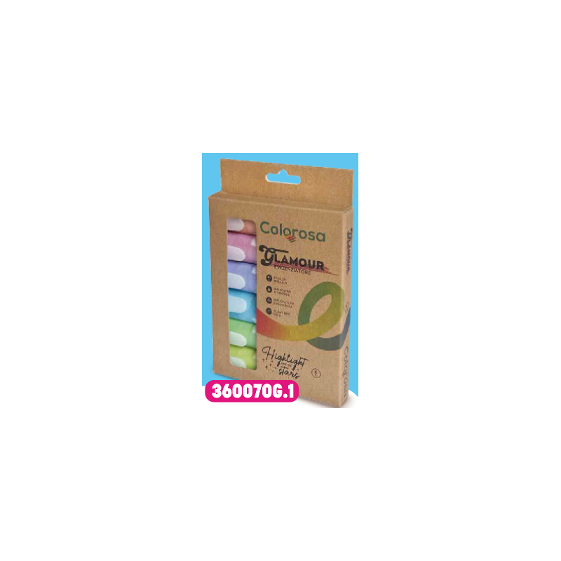 COLOROSA EVIDIDENZIATORI GLAMOUR - 6 PZ ASS. 360070G.1