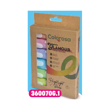 COLOROSA EVIDIDENZIATORI GLAMOUR - 6 PZ ASS. 360070G.1