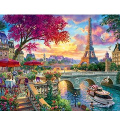 Figured'Art Cena sulla Senna kit pittura con numeri tela 40x50 cm con telaio FA10036-Y
