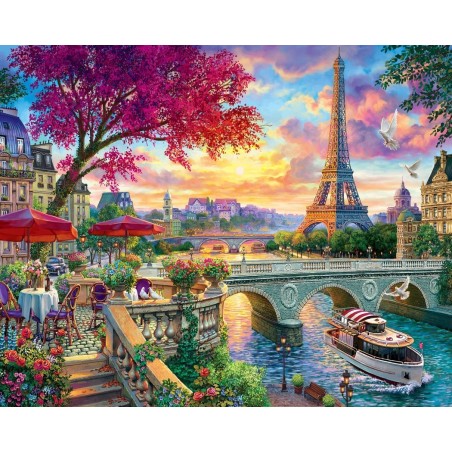 Figured'Art Cena sulla Senna kit pittura con numeri tela 40x50 cm con telaio FA10036-Y