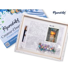 Figured'Art Porte sul Mare kit pittura con numeri tela 40x50 cm con telaio PN5834-Y