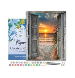 Figured'Art Porte sul Mare kit pittura con numeri tela 40x50 cm con telaio PN5834-Y