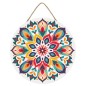 Figured'Art Mandala Floreale kit diamond painting disco legno 30 cm DP-RFA036