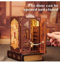 Figured'Art Ricordi in Libreria book nook kit creativo con LED 17x11,4x9,4 cm SD01