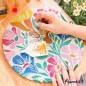 Figured'Art Donna astratta kit diamond painting disco legno 30 cm da appendere DP-RFA042 Figured'Art Donna astratta kit diamond painting disco legno 30 cm da appendere DP-RFA042