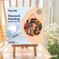 Figured'Art Donna astratta kit diamond painting disco legno 30 cm da appendere DP-RFA042 Figured'Art Donna astratta kit diamond painting disco legno 30 cm da appendere DP-RFA042