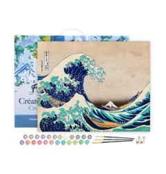 Figured'Art La Grande Onda di Kanagawa kit pittura con numeri 40x50 cm FA10121-Y