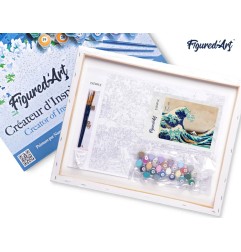 Figured'Art La Grande Onda di Kanagawa kit pittura con numeri 40x50 cm FA10121-Y