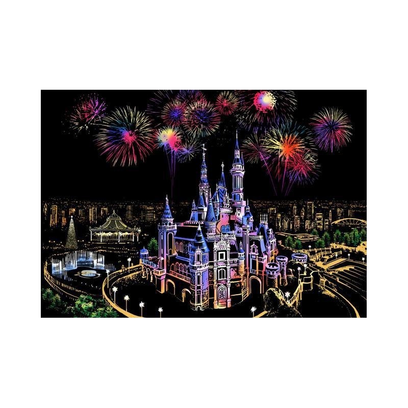 Figured'Art Castello Magico kit scratch art A3 disegno da grattare SP1001