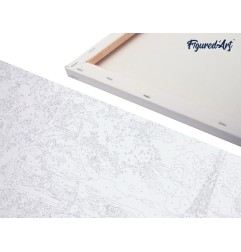 Figured'Art Gattino con riflesso di tigre kit pittura con numeri 40x50 cm PN679-Y