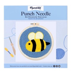 Figured'Art Ape kit ricamo punch needle con ago magico telaio 20 cm CX152