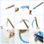 Figured'Art Balena unicorno kit ricamo punch needle con ago magico telaio 20 cm CX175