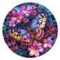 Figured'Art Farfalla e fiori puzzle in legno 200 pezzi 28,5x28,5 cm HNWP894 Figured'Art Farfalla e fiori puzzle in legno 200 pezzi 28,5x28,5 cm HNWP894