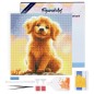 Figured'Art Cucciolo Golden Retriever kit diamond painting tela 25x25 cm DP-SFA185-Y Figured'Art Cucciolo Golden Retriever kit diamond painting tela 25x25 cm DP-SFA185-Y