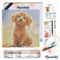 Figured'Art Cucciolo Golden Retriever kit diamond painting tela 25x25 cm DP-SFA185-Y Figured'Art Cucciolo Golden Retriever kit diamond painting tela 25x25 cm DP-SFA185-Y