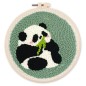 Figured'Art Panda kit ricamo punch needle con ago magico telaio 20 cm CX352 Figured'Art Panda kit ricamo punch needle con ago magico telaio 20 cm CX352