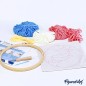 Figured'Art Panda kit ricamo punch needle con ago magico telaio 20 cm CX352 Figured'Art Panda kit ricamo punch needle con ago magico telaio 20 cm CX352